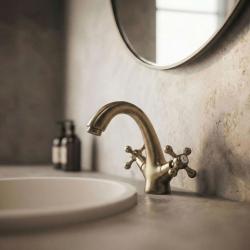 Aquanello Heritage Ascot Klasszikus nosztalgikus mosdócsaptelep bronz BN-4101-HA