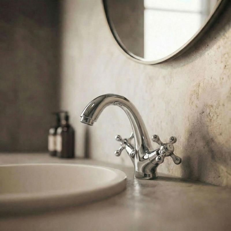 Aquanello Heritage Ascot Klasszikus nosztalgikus mosdócsaptelep króm CR-4101-HA