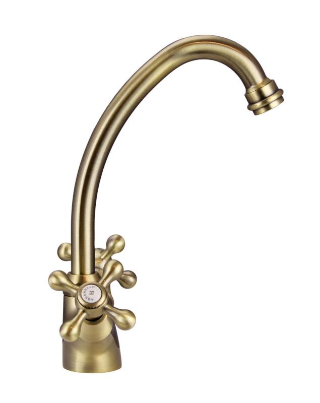 Aquanello Heritage Ascot Klasszikus konyha Nosztalgikus konyhai csaptelep Bronz BN-4004-HA