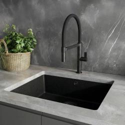 Ausmann Alira Fekete konyhai csaptelep rugalmas kifolyóval 1208972565