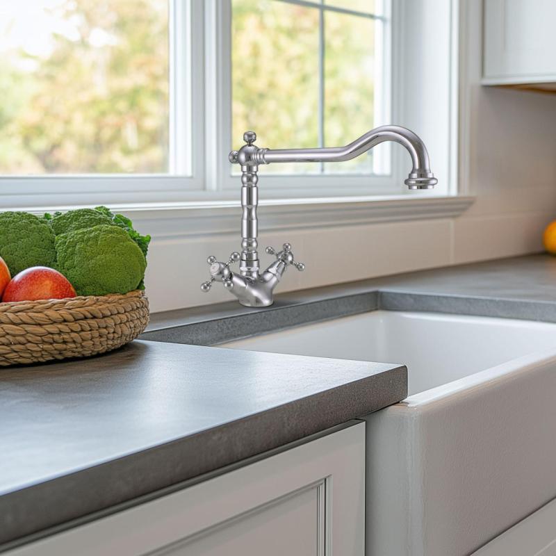 PB Nosztalgikus konyhai csaptelep V1910 Króm