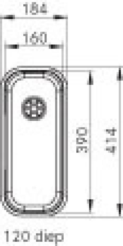 Franke gootsteen Largo LAX 110.16D onderbouw 1120157550