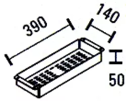 ABK RVS Maradékgyűjtő betét doboz BAR14 KS01014001